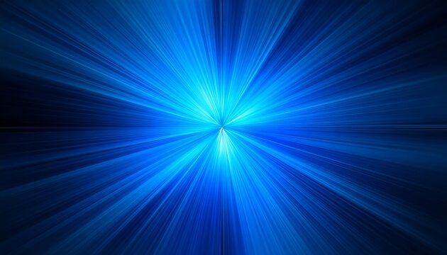 Radiant blue burst
