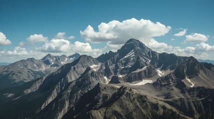 Fototapeta premium mountain landscape with snow