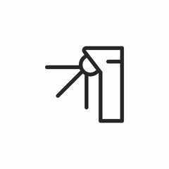 automatic gate icon sign vector