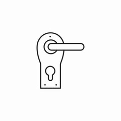 door handle icon sign vector
