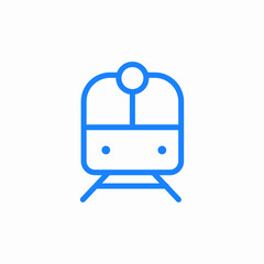 front train icon sign vector