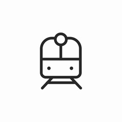 front tram icon sign vector