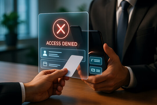 Access denied hologram | Holograma de acesso negado