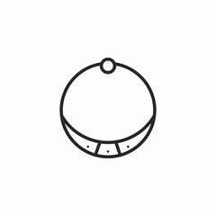 pearl ring icon sign vector