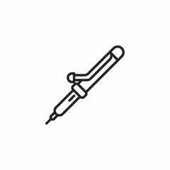 soldering iron icon sign vector