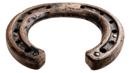 Old, weathered horseshoe