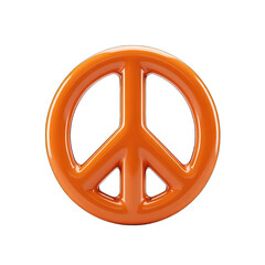 Orange peace symbol