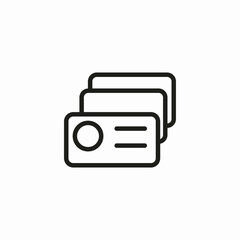 credit cards icon sign vector