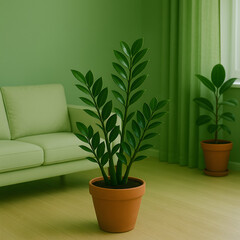 Indoor decoration zz plant for modern interior decoration
