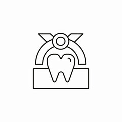 protected molar icon sign vector