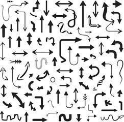 Minimal Direction Arrows Vector Set  Modern UI Navigation, Road Sign, Map Path, and Digital Interface Use  Premium Clean Design