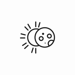 solar moon sun icon sign vector