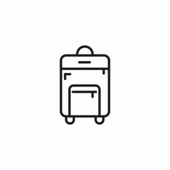 suitcase luggage icon sign vector