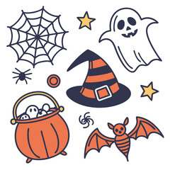 A collection of twenty distinct cultural icons celebrating the spirit and traditions of halloween presented in a versatile vector format suitable for various design applications