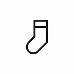 casual sock icon sign vector