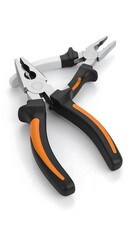 Obraz premium Pair of pliers angled on a white background