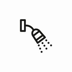 shower head water icon sign vector