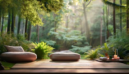 forest retreats offer travel wellness getaways for ultimate relaxation cozy outdoor yoga space surrounded by lush greenery