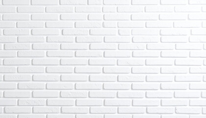 Obraz premium Clean white brick wall background with textured surface and uniform pattern, ideal for modern interior design or architectural projects. Bright and minimalistic aesthetic creates fresh atmosphere