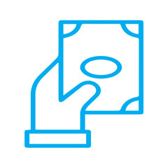 Obraz premium Hand Holding Money Icon