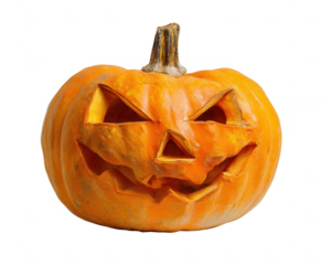 Halloween pumpkin with a carved face, jpeg, png, transparent