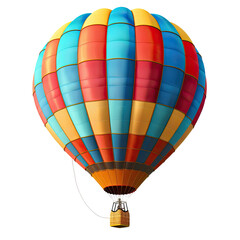 Fototapeta premium Colorful hot air balloon against black background (2)