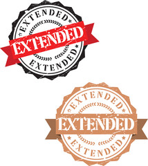 Extended Stamp Seal Typography design