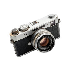 Fototapeta premium Vintage camera, angled view