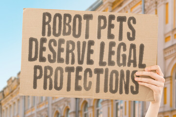 Robot pets deserve legal protections. humane treatment of lifelike home automata, urging policy to...