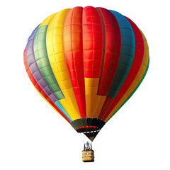 Naklejka premium Colorful hot air balloon against a black background (3)