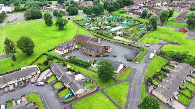 Aerial View of Elim Mews New Mossley Newtownabbey N Ireland 01-08-25