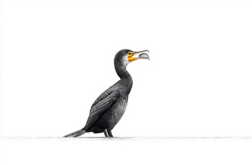 Fototapeta premium Cormorant, crane, crane, hunting, fishing, lake, stream, river, bird, heron, animal, cormorant, nature, water, feather, feathers, birds, wings, beak, florida, closeup, avian, wing, fly, phalacrocorax,