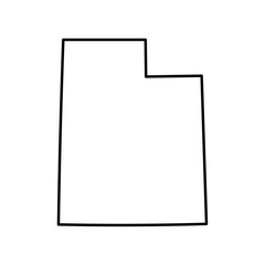 Utah state map outline