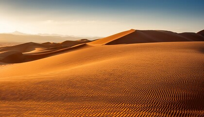 desert sand dunes glistening under sunlight showcasing intricate textures and patterns