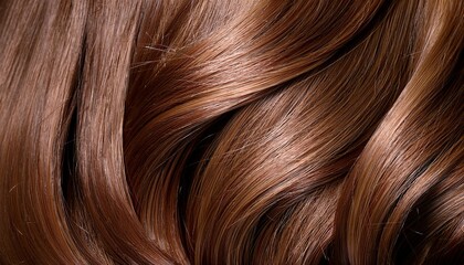 Fototapeta premium close up of healthy brown hair