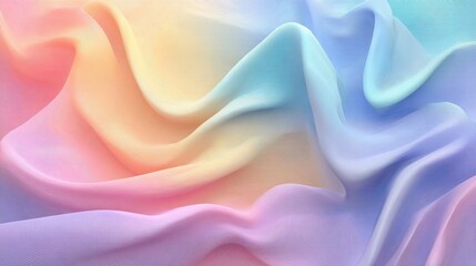 Obraz premium Soft Colorful Fabric Texture with Smooth Flowing Waves and Subtle Gradient Shades