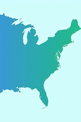 ** Abstract Gradient Map of the Eastern United States