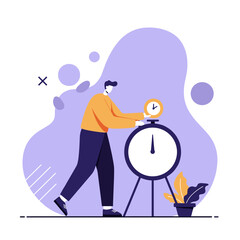 Person optimizing time, managing deadlines, and boosting productivity. Ideal for business, work-life balance, and scheduling concepts.