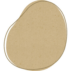 Organic beige paper texture with irregular shape and subtle speckled pattern