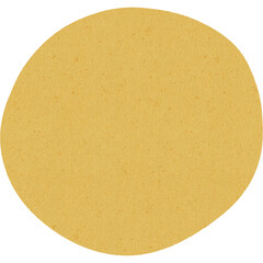 Round yellow paper texture with natural grain and soft warm tone