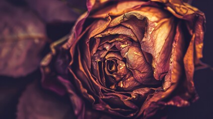 red rose on a dark background
