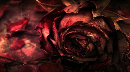 red rose background