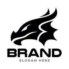 Modern dragon logo