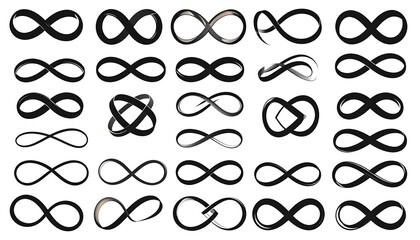 Collection of infinity symbols