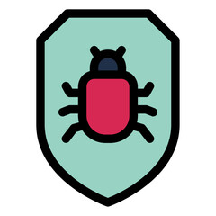 virus malware protection icon