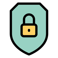 vector shield lock icon