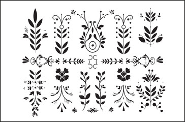 Black Logo Silhouette Set | Minimalist Logo Bundle | Modern Premade Branding Kit