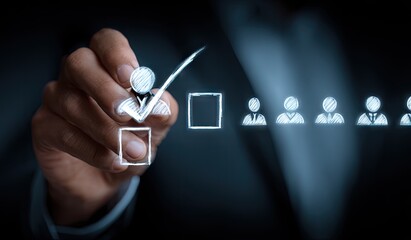 Selecting the best candidate from a pool of applicants