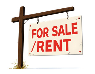 Signboard with text For sale