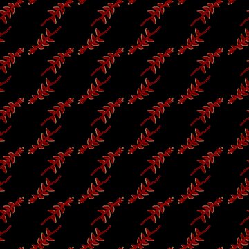 seamless pattern with Helicania rostrata Ruiz & Pavon